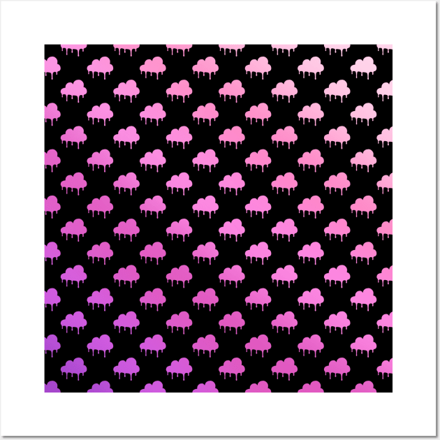 Dixie Damelio - be happy Cloud (logo pattern pink rainbow)| Charli Damelio Hype House Tiktok Wall Art by Vane22april